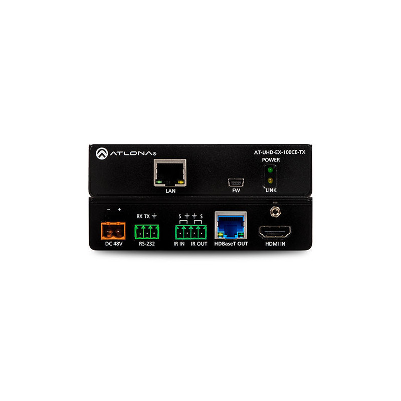 Extensor Atlona AT-UHD-EX-100CE-TX 4K HDMI/HDBaseT transmitter 100 metres with Ethernet, control and PoE 329,71 €
