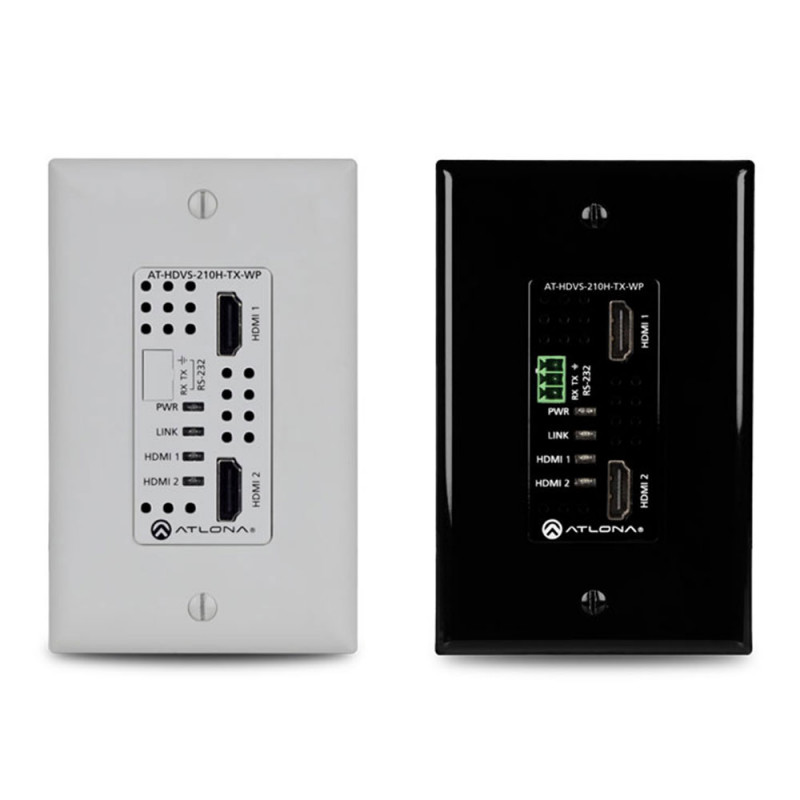 Extensor Atlona AT-HDVS-210H-TX-WP-E 4K Wallplate switch HDMI two inputs with HDBaseT output 559,44 €