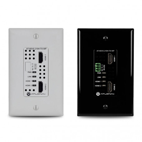 Extensor Atlona AT-HDVS-210H-TX-WP-E 4K Wallplate switch HDMI two inputs with HDBaseT output 559,44 €