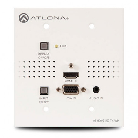 Selector Atlona AT-HDVS-150-TX-WP de placa de pared para HDMI y VGA con salida en HDBaseT de 2 puertos 397,33 €