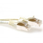 CABLE DE RED ETHERNET CAT6A 1 METRO S/FTP RJ45 Marfil