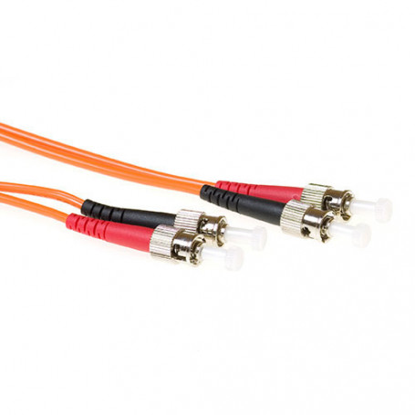 ACT Cable de conexión de fibra Multimodo 50/125 OM2 duplex LSZH con conectores ST 1,50 m - RL1551 8,45 €