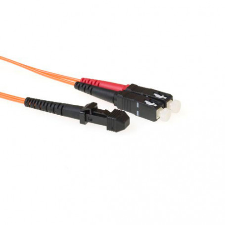 Cable de Fibra Óptica Monomodo 9/125 OS2 duplex LSZH con conectores SC/APC 1,00 m