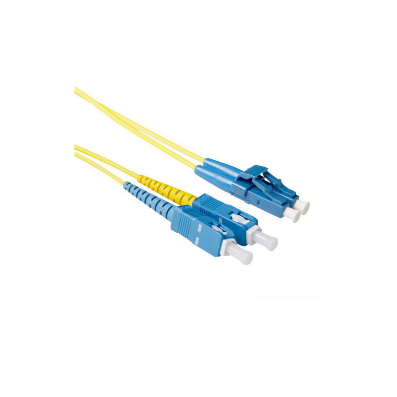 ACT Cable de conexión de fibra Monomodo 9/125 OS2 duplex LSZH con conectores cortos LC/SC 1,00 m - RL1801 9,66 €