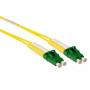 Cable de Fibra Óptica Monomodo 9/125 OS2 duplex LSZH con conectores LC/APC8 1,00 m