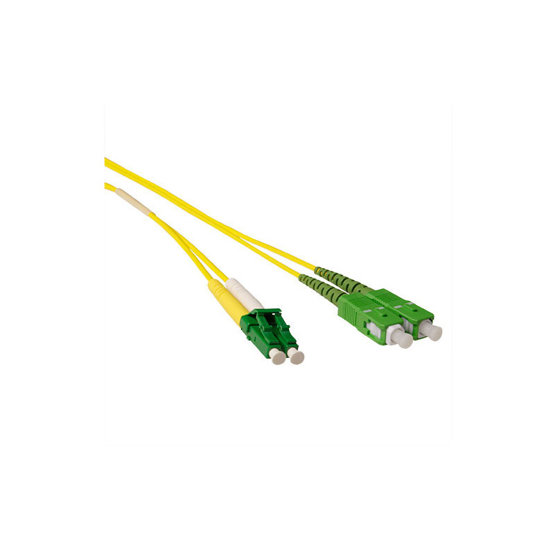 ACT Cable de conexión de fibra Monomodo 9/125 OS2 duplex LSZH con conectores LC/APC8 a SC/APC8 1,00 m - RL2701 10,53 €