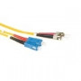 Cable de Fibra Óptica Monomodo 9/125 OS2 duplex LSZH con conectores SC/ST  1,00 m