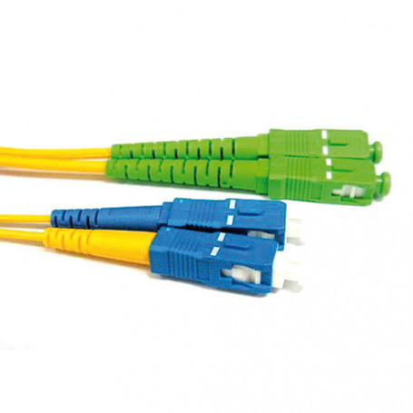 ACT Cable de conexión de fibra Monomodo 9/125 OS2 duplex LSZH con conectores SC/APC y SC/PC 0.50 m - RL3800 9,96 €