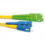 Cable de Fibra Óptica Monomodo 9/125 OS2 duplex LSZH con conectores SC/APC y SC/PC  20,00 m