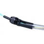 Cable de Fibra Óptica de 8 fibras Multimodo 50/125 OM3 interior/exterior con conectores LC 230 m