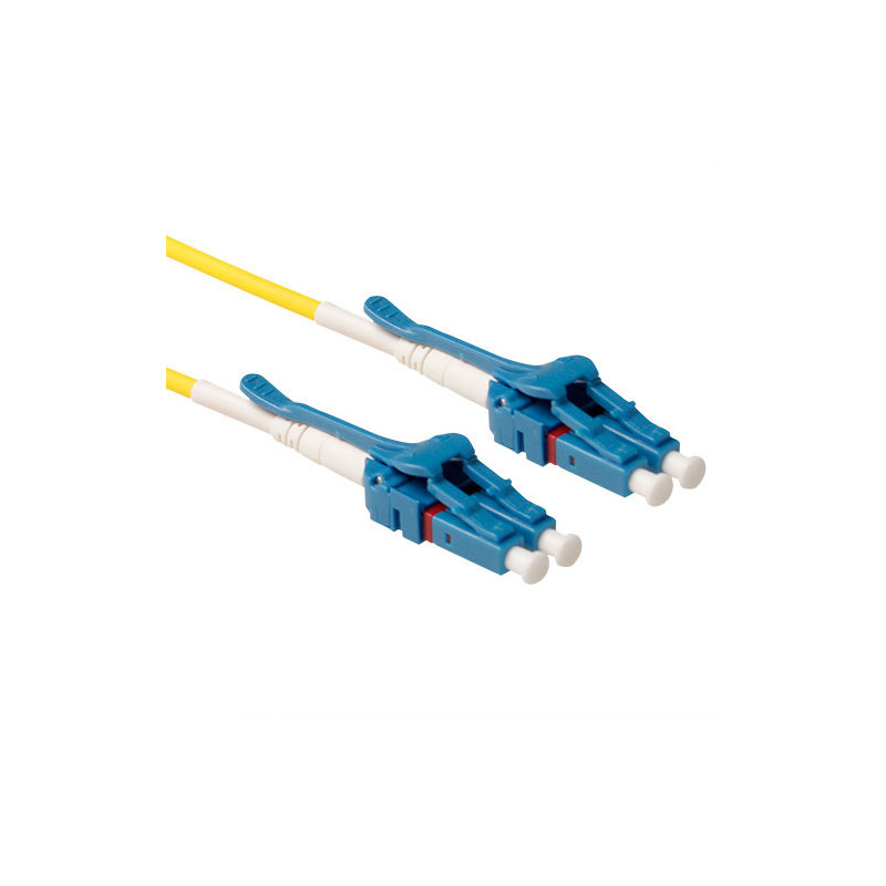 ACT Cable de conexión de fibra Uniboot Monomodo 9/125 OS2 G657A duplex LSZH con conectores con extractores LC 2,00 m - RL6402...