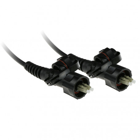 Cable de Fibra Óptica 50/125 Duplex LC (IP67) - LC (IP67) Multimodo de 1m