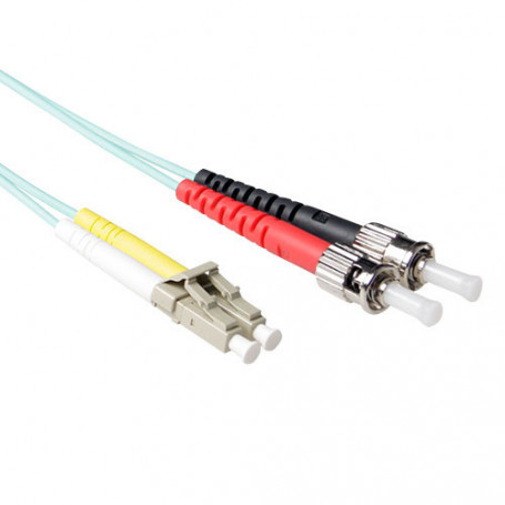 Cable de Fibra Óptica Multimodo 50/125 OM3 duplex LSZH con conectores LC/ST  7,00 m