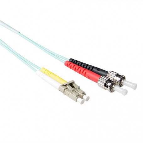 Cable de Fibra Óptica Multimodo 50/125 OM3 duplex LSZH con conectores LC/ST  10,00 m