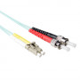 Cable de Fibra Óptica Multimodo 50/125 OM3 duplex LSZH con conectores LC/ST  20,00 m