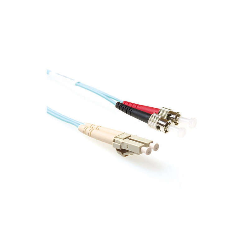 Cable de fibra óptica Multimodo 50/125 OM3 duplex LSZH con conectores LC/ST 1,50 m - RL7651 8,97 €