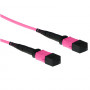 Cable de Fibra Óptica Multimodo 50/125 OM4 polaridad A con conectores hembra MTP 1m