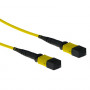 Cable de Fibra Óptica Monomodo 9/125 OS2 Polaridad A con conectores hembra MTP 1m