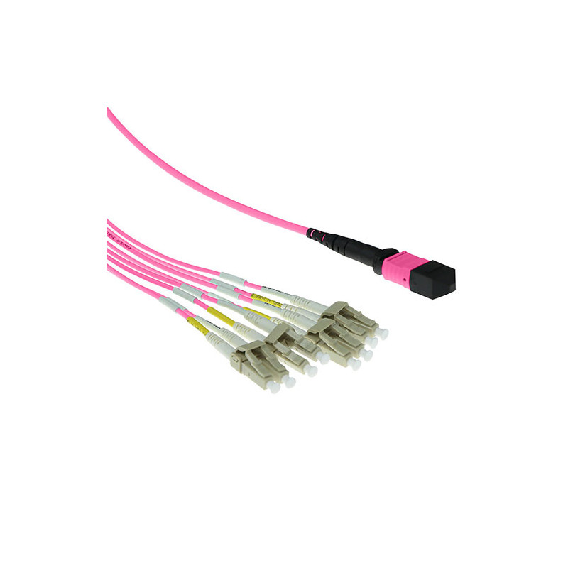 Cable Fanout Multimodo 50/125 OM4 1x MTP hembra - 4 X LC dúplex 8 fibras 1m - RL7841 57,42 €