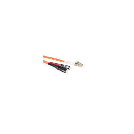 Cable de Fibra Óptica Multimodo 62,5/125 OM1 duplex LSZH con conectores LC/SC  2,00 m
