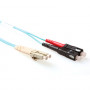 Cable de fibra óptica Multimodo 50/125 OM3 duplex LSZH con conectores LC/SC 27,00 m - RL8627 25,76 €