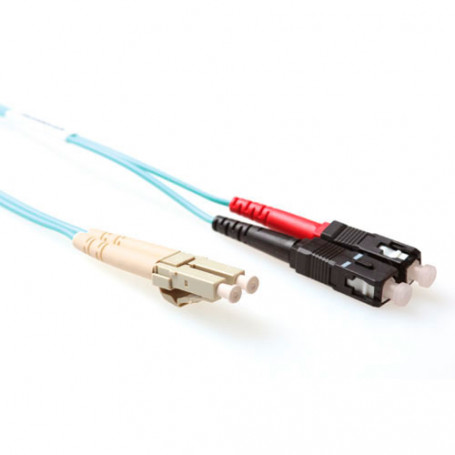 Cable de Fibra Óptica Multimodo 50/125 OM3 duplex LSZH con conectores LC/SC  45,00 m