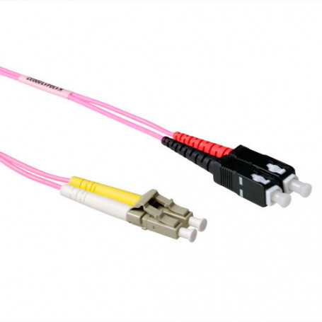 Cable de Fibra Óptica Multimodo 50/125 OM4 duplex LSZH con conectores LC/SC 1,00 m 8,94 €