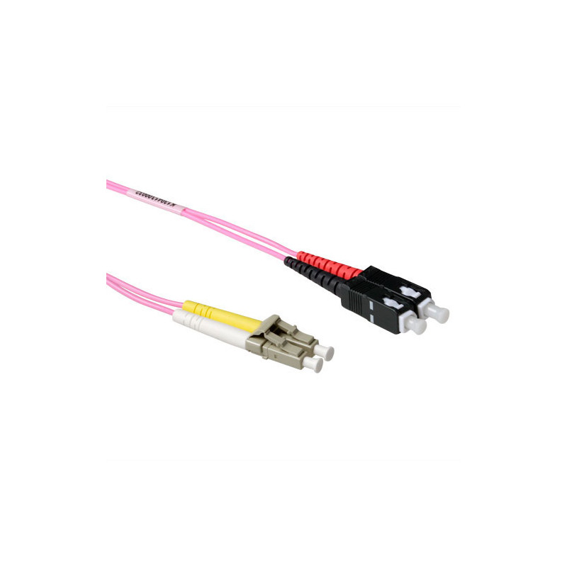 Cable de fibra óptica Multimodo 50/125 OM4 duplex LSZH con conectores LC/SC 7,00 m - RL8707 15,81 €