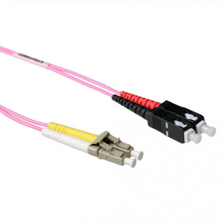 Cable de fibra óptica Multimodo 50/125 OM4 duplex LSZH con conectores LC/SC 7,00 m - RL8707 15,81 €