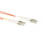 Cable de Fibra Óptica Multimodo 62,5/125 OM1 duplex LSZH con conectores LC  1,00 m
