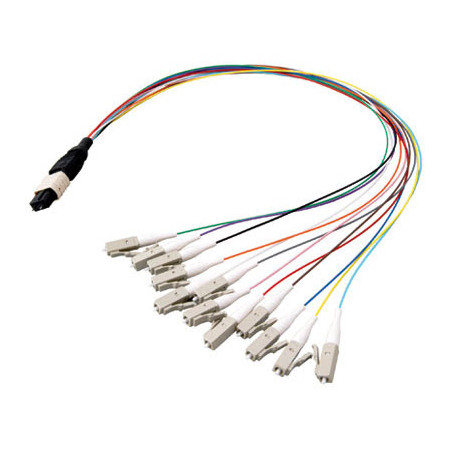 Cable de Fibra Óptica Multimodo 50/125 OM4 LSZH con conectores MPO a 12x LC  2,00 m