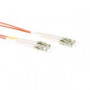 Cable de Fibra Óptica Multimodo 50/125 OM2 duplex LSZH con conectores LC  1,00 m