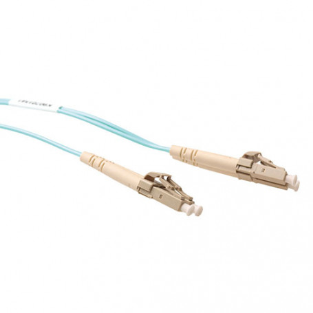 Cable de Fibra Óptica Multimodo 50/125 OM3 duplex LSZH con conectores LC  4,00 m