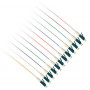 Cable de Fibra Óptica Set de 12 Pigtails de fibra LC 50/125 OM3