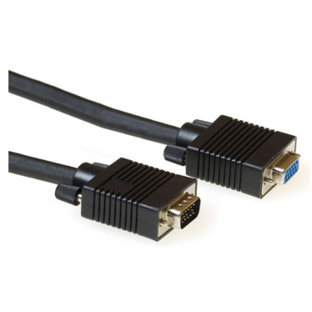 ACT Cable de extensión VGA de Alto Rendimiento macho - hembra Negro 1,00 m - AK4211