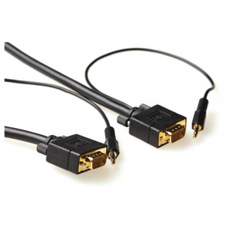 ACT Cable de conexión VGA+Audio de Alto Rendimiento macho - macho 7,00 m - AK4993
