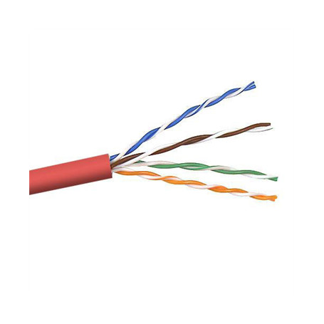 Cable De Red Ethernet CAT6A U/UTP PVC Rojo 305 Metros