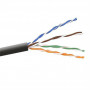 Cable De Red Ethernet CAT6A U/UTP PVC Negro 305 Metros
