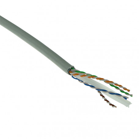 Cable De Red Ethernet Cat 6 F/UTP, PVC, CPR euroclase ECA, 24AWG, gris 500 Metros 264,01 €