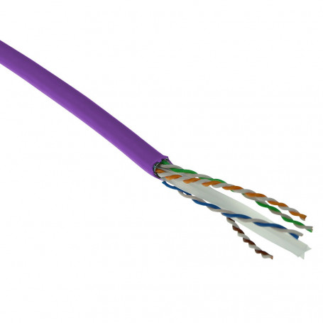Cable De Red Ethernet Cat 6 F/UTP, LSZH, CPR euroclass ECA, 24 AWG, violeta 500 Metros 274,89 €