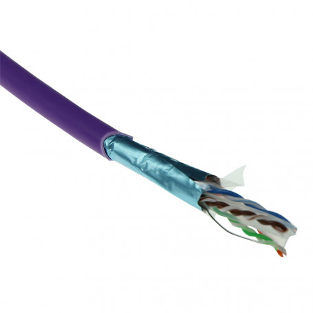 Cable De Red Ethernet Cat 6A F/UTP, LSZH, CPR euroclass ECA, 24AWG, violeta 305 Metros 170,19 €