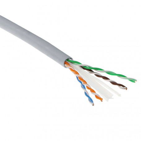 Cable De Red Ethernet CAT6 U/UTP solid twisted pair cable, PVC, AWG 24, CPR: B2ca, 500 Metros 262,69 €