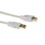 ACT USB 2.0 A macho - USB A hembra marfil 0,50 m - SB2198