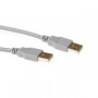 ACT USB 2.0 A macho - USB A macho marfil 2,00 m - SB2502
