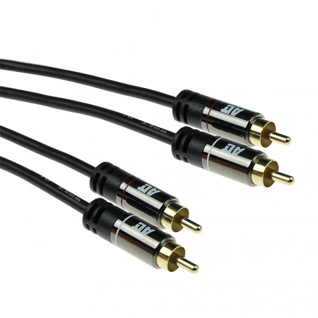 ACT Cable de conexión Audio HQ 2x RCA macho a 2x RCA macho 0.5m - AK6218