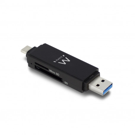 Lector de tarjetas externo USB C 3.1 SD microSD - EW1075 10,30 €