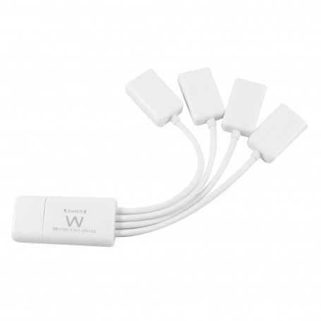 Hub USB 2.0, 4 puertos, flexible - EW1110 5,79 €