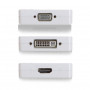 Cable conversor Mini DisplayPort macho - HDMI, VGA o DVI hembra, HDMI 4K a 30Hz de 0.15m - EW9863 19,65 €