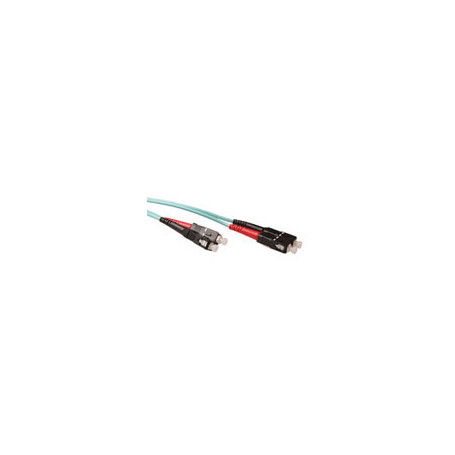 Cable de fibra óptica LSZH Multimodo 50/125 OM3 duplex con conectores SC/SC de 2 metros - EL3602 6,52 €