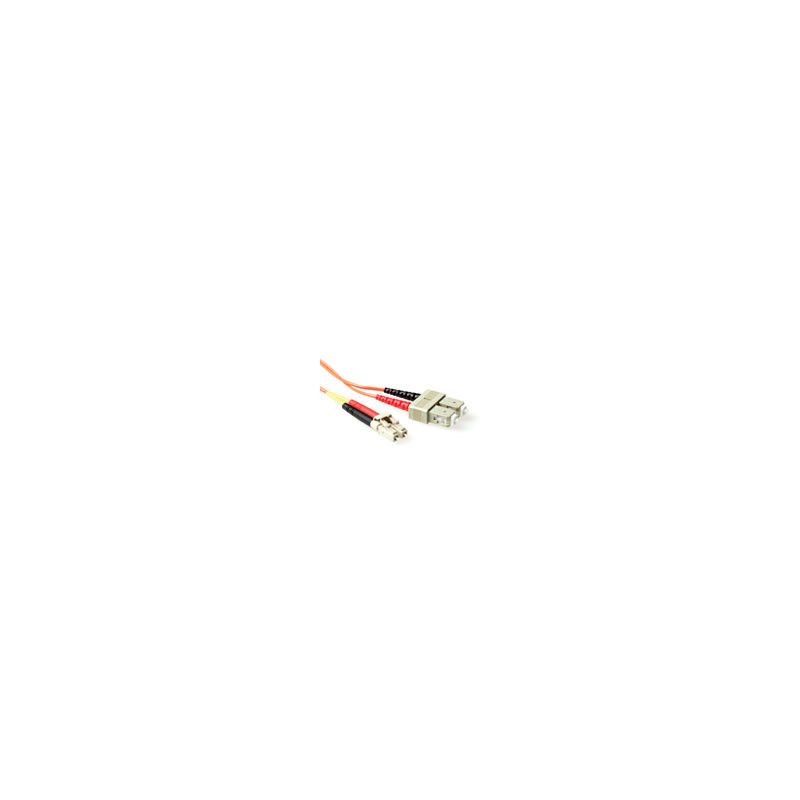 Cable de fibra óptica LSZH Multimodo 62.5/125 OM1 duplex con conectores LC/SC de 2 metros - EL8002 6,21 €